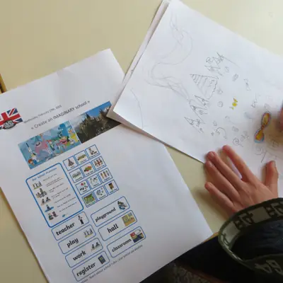 Un cahier d’exercices en anglais
